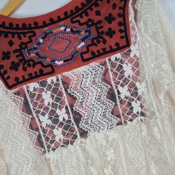 Cato White Casablanca Embroidered Lace Top - Picture 10 of 11